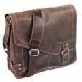 Distressed Leather Messenger Bag (92977)