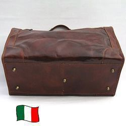 Italian Handmade Leather Holdall (4033- Small) 