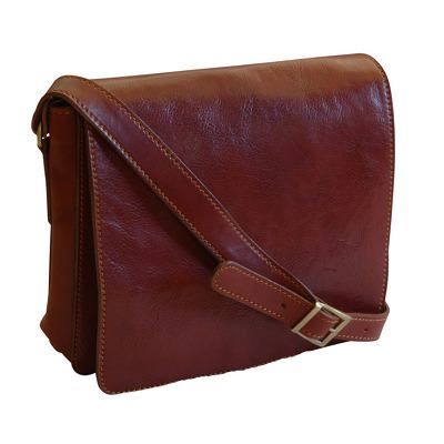 Italian Leather Messenger Bag (4531)