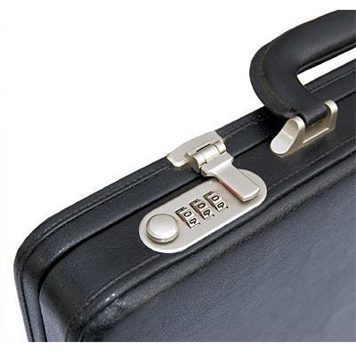 Black Slim Attache Case (1414)