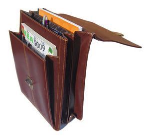 Double Gussetted Upright PU Briefcase (BB012)
