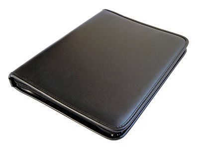 Black Leather Look PU Conference Folder (3106)