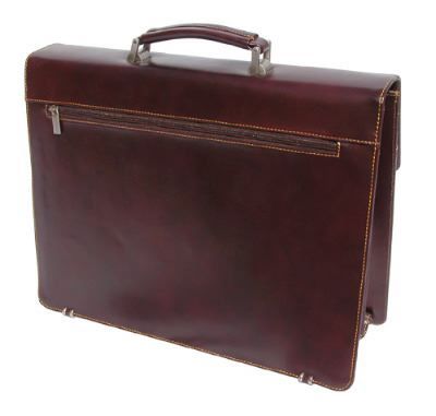 Bonded Leather Briefcase with detachable Laptop Sleeve  (8895)