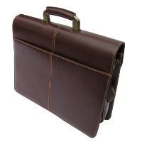 Tripple Gusset PU Flapover Briefcase (0507)