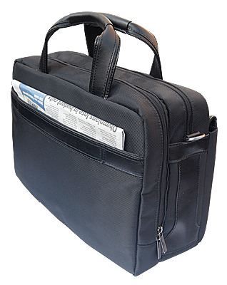 Briefcase with Genuine Calf Leather Trim (71873)